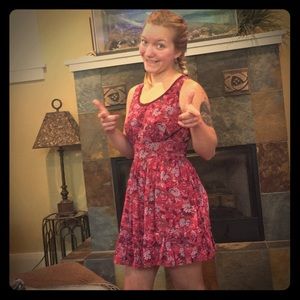 Alice in Wonderland inspired Floral dress